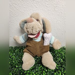 Wrinkles Vintage Dog Puppet Plush #7177823
